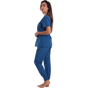 Veste d'été unisexe à manches courtes Costume d'allaitement personnalisé de haute conception pour les patients Uniformes hospitaliers du personnel hospitalier - Product Image 3