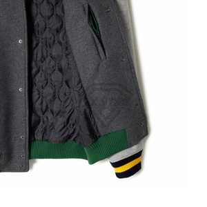 Chaqueta universitaria de lana ligera para hombre, chaqueta universitaria personalizada con letras de alta calidad con cuello levantado para invierno - Product Image 6