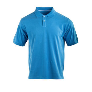 Polos Polo pour hommes été coton solide trois couleurs respirant Premium manches courtes col montant chemise décontractée - Product Image 5