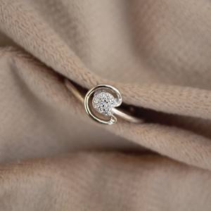 แหวนเพชรสังเคราะห์สังเคราะห์สำหรับผู้หญิงแหวนเพชรสังเคราะห์ที่ทันสมัยทำจากเงินแท้925น้ำหนักเบามีสไตล์ - Product Image 6