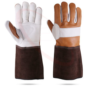 Offre Spéciale 2025 Confortable Grand Pouce Rond Conception Fil Résistant Au Feu Sécurité Du Travail TIG Soudage Gants En Cuir - Product Image 1