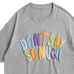 T-shirts pour hommes en coton 100% de haute qualité, impression en relief, confortables et de qualité supérieure, vente en gros - Product Image 2