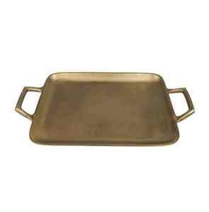 Bandeja de metal de aluminio con diseño Art Deco de lujo, logotipo de tamaño personalizable, bandeja de mesa de alta calidad estándar para decoración de alimentos - Product Image 4