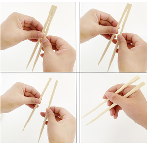 Palillos de bambú ecológicos: desechables, de marca, ideales para acampar y llevar - Product Image 6