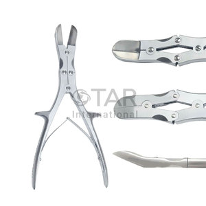 STILLE-Liston Cortadores de hueso curvo 10,5 "Instrumentos médicos ortopédicos Procedimientos quirúrgicos de corte Precio al por mayor Proveedor a granel - Product Image 1