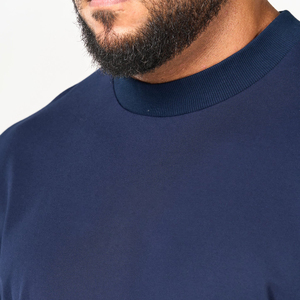 Venta al por mayor Casual Loose Fit alta calidad peso pesado 100% algodón camiseta personalizada de gran tamaño impreso logo Loose Fit camiseta para hombres - Product Image 3