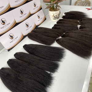 8 Inches 32 Inch High Quality Kinky Straight Natural Color Brazilian Cuticle Aligned Virgin Raw Human Hair Bundle Natural Wave - Product Image 5