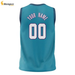 OEM Uniformes de basket-ball imprimés avec logo personnalisé Maillots vierges respirants de sublimation Vêtements de basket-ball de grande taille à vendre - Product Image 5