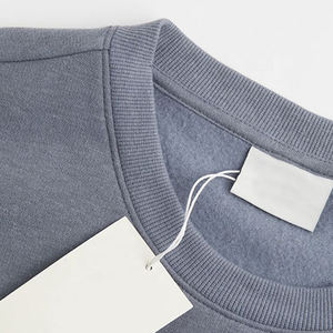 Vente en gros 100% coton sweat ras du cou couleur unie pull surdimensionné pour hommes unisexe OEM vierge polaire pour l'automne - Product Image 5