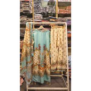 Ensemble Salwar Kameez en coton 3 pièces FUSION LONG LENGTH, série grande taille SL00252 - Product Image 3
