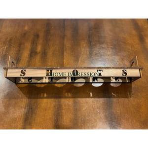 Vajilla de madera, estante y soporte de vidrio hecho de alta calidad, diseño único, última llegada, soporte para servir bebidas hecho a mano - Product Image 2