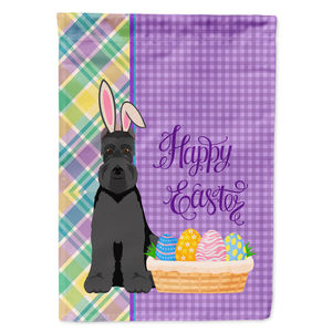 Drapeau de jardin de Pâques Schnauzer noir pour décoration extérieure – Panneau élégant pour jardin et pelouse - Product Image 1