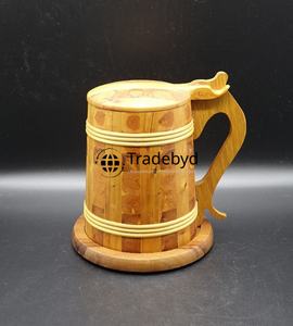 ถ้วยไม้ทนทานสำหรับการผจญภัยกลางแจ้งโดย tradebyd รวมถึงแก้วไม้เงียบรู้สึก - Product Image 3