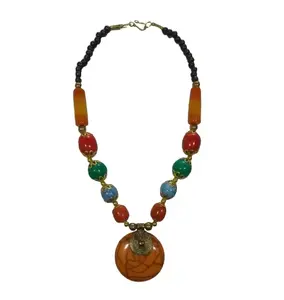 Collar de cuentas de resina de alta calidad hecho a mano para mujeres y niñas, cadenas clásicas de moda para fiestas, bodas, los amantes más vendidos - Product Image 1