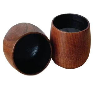 แก้วไวน์ไม้และเบียร์มีความต้องการมากที่สุด2ชิ้นตัวอย่างแก้วไวน์ไม้ - Product Image 1