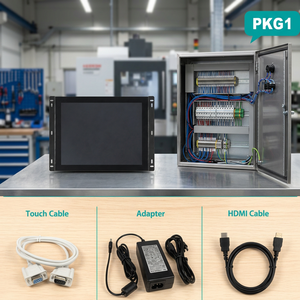 Monitor Táctil de Alta Sensibilidad con Interfaz USB, Panel Táctil Integrado con Soportes de Montaje - Product Image 1