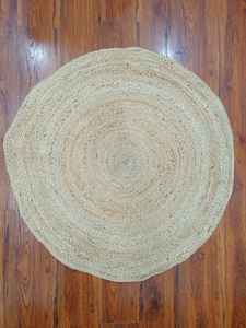 Tapis en Jute de qualité supérieure, fait à la main, festonné de Designer, Rectangle, 100% - Product Image 3