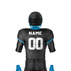 Uniforme de football américain personnalisé de haute qualité, vente en gros de vêtements d'équipe sportive avec manches courtes grande taille, prix bas, OEM - Product Image 6