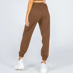 Pantalons en polaire respirants pour femmes d'hiver de haute qualité sur mesure avec logo personnalisé et design à devant plat - Product Image 3