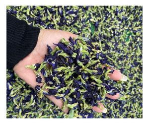 Fleurs de pois papillon séchées du Vietnam de qualité supérieure, biologiques, fleurs entières, ingrédient naturel pour la coloration alimentaire, boissons, cuisine - Product Image 1