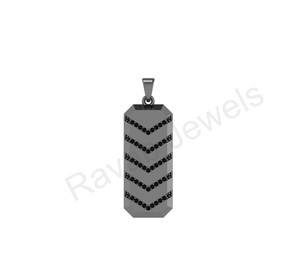 Pendentif en forme de cœur en argent sterling véritable 37x13mm classique de qualité supérieure cadeau de fête à la mode élégant plaqué or - Product Image 3