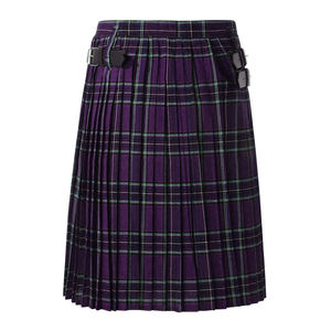 Men's purple plaid tartan pleated <b>skirt</b> blend of polyester and viscose <b>elasticated</b> waist Durable Material 2026 - Product Image 2