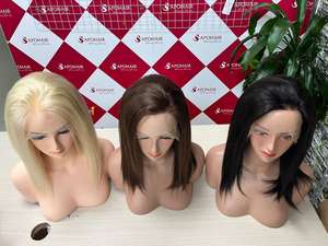 Peluca de encaje frontal 13x6, cabello humano liso Natural sedoso, Color negro, marrón y Rubio, 100% - Product Image 2