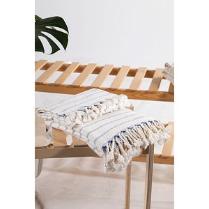 Ensemble de peshtemal en bambou naturel-tissé à la main, doux et à séchage rapide - Product Image 3