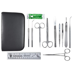 Kit de dissection et de suture en acier inoxydable de qualité supérieure pour les étudiants en médecine, réutilisable, certifié CE - Product Image 2