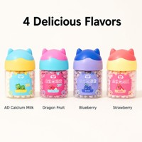Yaourts prébiotiques lyophilisés fondants pour bébés et tout-petits, collations aux fruits FOS fondantes dans la bouche, OEM ODM Marque Privée
