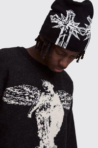 High Quality Wholesale Unisex Designer Knit <b>Beanie</b> Custom <b>Beanies</b> for <b>Women</b> Men Hats <b>Beanie</b> Custom Winter Designer Jacquard Hat - Product Image 5