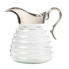 <b>Unique</b> Handmade Engraved Modern Jug Luxury Glass Pitcher with Over 1L Capacity for Water Juice Wine-Kitchen Tabletop Decor - Product Image 3