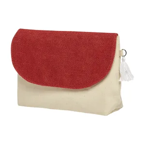 Borsa Clutch Astura Personalizzata in Cotone e Juta, Shopper Promozionale per Gadget - Product Image 2