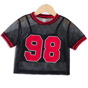 เสื้อตาข่ายคอตตอนขนาดใหญ่สำหรับผู้ชายเสื้อยืดตาข่ายผ้า100% สำหรับฝึกซ้อมฟุตบอลเสื้อยืดตาข่ายออกแบบโลโก้ได้ตามต้องการ - Product Image 1