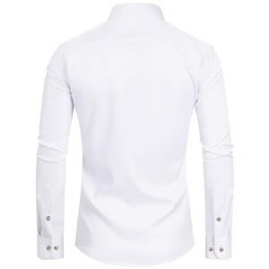 Chemises habillées formelles en coton à manches longues OEM ODM à prix bon marché et de haute qualité - Product Image 2