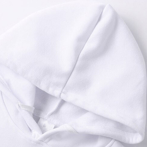 Sweat à capuche personnalisé d'hiver épais, écologique, respirant, imprimé numériquement, avec ourlet fendu, style hip-hop, sans logo, avec cordon de serrage - Product Image 2