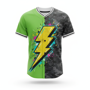 Maillot de baseball uniforme d'équipe sublimé vierge-Imprimé intégral - Product Image 3