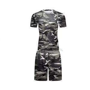Ensemble de shorts de compression décontractés pour hommes en gros, taille mi-haute, haute qualité, séchage rapide, taille élastique, vêtements de sport - Product Image 1