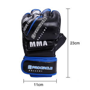 ถุงมือ MMA แบบครึ่งนิ้ว UFC MMA ระบายอากาศ แห้งเร็ว น้ำหนักเบา พร้อมสายรัดข้อมือปรับได้ รับผลิตตามสั่ง ขายส่ง - Product Image 4