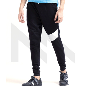 Pantalon de gym pour hommes en molleton de coton léger avec impression de logo personnalisé, vente en gros de vêtements de mode de haute qualité coupe normale, teint uni - Product Image 5
