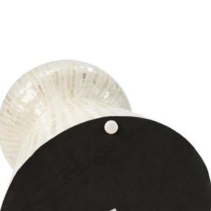 Table d'appoint en nacre, forme de sablier, incrustation de coquillages, mobilier de luxe, vente en gros pour hôtels, distribution durable - Product Image 2