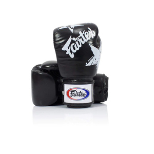 Gants de boxe de haute qualité en cuir véritable avec protection UV complète des doigts, sangle de poignet réglable antidérapante à boucle auto-agrippante - Product Image 2
