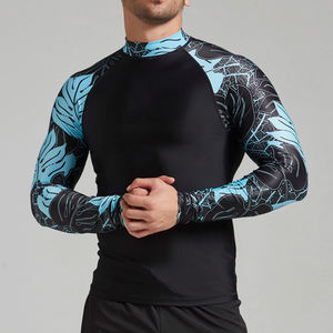 ชุดป้องกันผื่นคันสำหรับผู้ชายเสื้อแรชการ์ดสำหรับผู้ชายดีไซน์แขนพิมพ์ลายตามสั่งโลโก้ได้ทุกขนาด - Product Image 3