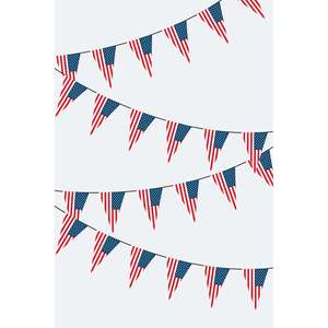 Triangular Paper Party <b>Banners</b> for Celebrations - Product Image 1