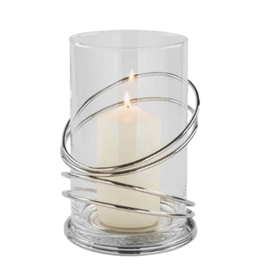 Silver Finished Handmade <b>Hurricanes</b> Indoor Decorative <b>Hurricanes</b> for Home Metal Candle Stand Home Lighting Accessories - Product Image 4