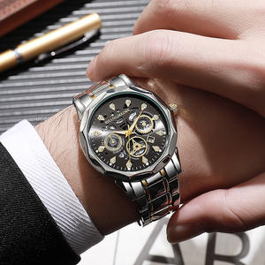 Reloj de Cuarzo para Hombre de Negocios Shangmei, Resistente al Agua, Luminoso, con Diseño Hueco y Elegante - Product Image 4