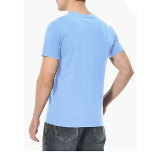 T-shirt uni 100% coton de haute qualité pour hommes Épaule tombante avec logo d'impression personnalisé Conception de logo avant respirant - Product Image 4