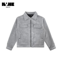 Chaqueta Larga de Mezclilla Vintage para Hombre con Cuello Alto, Impermeable, Transpirable, Reversible, Anti-UV y de Secado Rápido