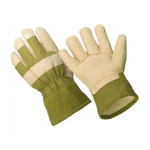 Gants de travail en cuir de vachette de haute qualité, antidérapants, longs, résistants aux coupures, de sécurité industrielle - Product Image 4