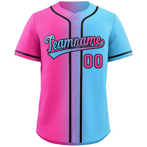 Prix de gros personnalisé Maillot de baseball personnalisé nom de l'équipe jeunesse Vintage maille broderie Sublimation Maillot de baseball - Product Image 1